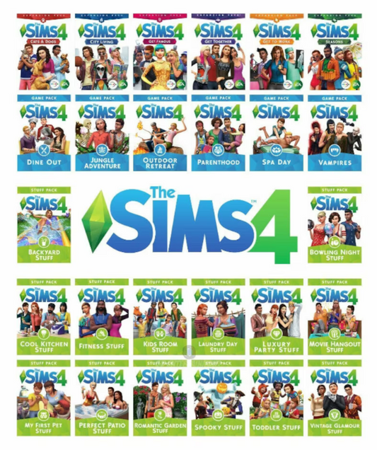 The Sims 4 Complete Collection | All 81+ DLCs, Expansions, Game Packs & Kits | PC Digital Download | FOR WINDOWS