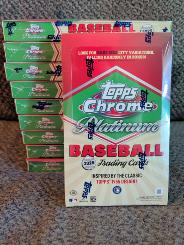 2025 Topps Chrome Platinum Baseball Hobby Box -Lot of 10
